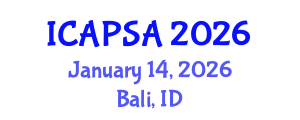 International Conference on Atomic Physics, Systems and Applications (ICAPSA) January 14, 2026 - Bali, Indonesia