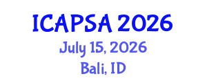 International Conference on Atomic Physics, Systems and Applications (ICAPSA) July 15, 2026 - Bali, Indonesia