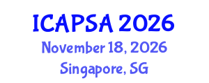 International Conference on Atomic Physics, Systems and Applications (ICAPSA) November 18, 2026 - Singapore, Singapore