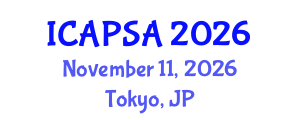 International Conference on Atomic Physics, Systems and Applications (ICAPSA) November 11, 2026 - Tokyo, Japan