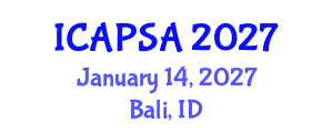 International Conference on Atomic Physics, Systems and Applications (ICAPSA) January 14, 2027 - Bali, Indonesia International Conference on Atomic Physics, Systems and Applications (ICAPSA) January 14, 2027 - Bali, Indonesia