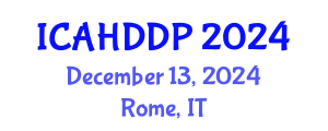 International Conference on Attachment and Human Development in Developmental Psychology (ICAHDDP) December 13, 2024 - Rome, Italy