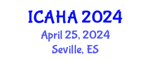 International Conference on Audiology and Hearing Aids (ICAHA) April 25, 2024 - Seville, Spain