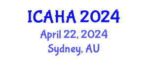 International Conference on Audiology and Hearing Aids (ICAHA) April 22, 2024 - Sydney, Australia
