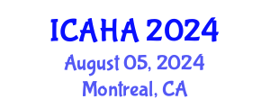 International Conference on Audiology and Hearing Aids (ICAHA) August 05, 2024 - Montreal, Canada