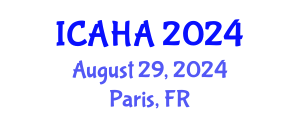 International Conference on Audiology and Hearing Aids (ICAHA) August 29, 2024 - Paris, France