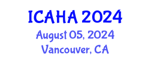 International Conference on Audiology and Hearing Aids (ICAHA) August 05, 2024 - Vancouver, Canada
