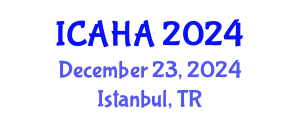 International Conference on Audiology and Hearing Aids (ICAHA) December 23, 2024 - Istanbul, Turkey