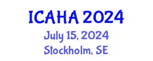 International Conference on Audiology and Hearing Aids (ICAHA) July 15, 2024 - Stockholm, Sweden