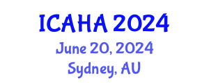 International Conference on Audiology and Hearing Aids (ICAHA) June 20, 2024 - Sydney, Australia