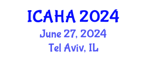 International Conference on Audiology and Hearing Aids (ICAHA) June 27, 2024 - Tel Aviv, Israel