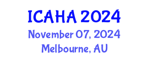 International Conference on Audiology and Hearing Aids (ICAHA) November 07, 2024 - Melbourne, Australia