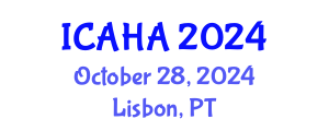 International Conference on Audiology and Hearing Aids (ICAHA) October 28, 2024 - Lisbon, Portugal