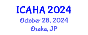 International Conference on Audiology and Hearing Aids (ICAHA) October 28, 2024 - Osaka, Japan