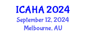 International Conference on Audiology and Hearing Aids (ICAHA) September 12, 2024 - Melbourne, Australia