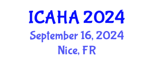 International Conference on Audiology and Hearing Aids (ICAHA) September 16, 2024 - Nice, France