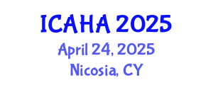 International Conference on Audiology and Hearing Aids (ICAHA) April 26, 2025 - Nicosia, Cyprus