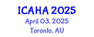 International Conference on Audiology and Hearing Aids (ICAHA) April 03, 2025 - Toronto, Australia