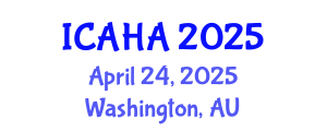 International Conference on Audiology and Hearing Aids (ICAHA) April 24, 2025 - Washington, Australia