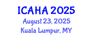 International Conference on Audiology and Hearing Aids (ICAHA) August 23, 2025 - Kuala Lumpur, Malaysia