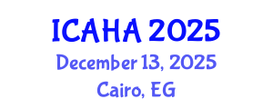 International Conference on Audiology and Hearing Aids (ICAHA) December 13, 2025 - Cairo, Egypt