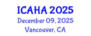 International Conference on Audiology and Hearing Aids (ICAHA) December 09, 2025 - Vancouver, Canada