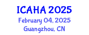 International Conference on Audiology and Hearing Aids (ICAHA) February 04, 2025 - Guangzhou, China