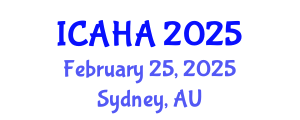 International Conference on Audiology and Hearing Aids (ICAHA) February 25, 2025 - Sydney, Australia