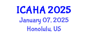 International Conference on Audiology and Hearing Aids (ICAHA) January 07, 2025 - Honolulu, United States