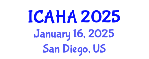 International Conference on Audiology and Hearing Aids (ICAHA) January 14, 2025 - San Diego, United States