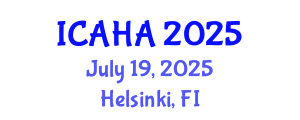 International Conference on Audiology and Hearing Aids (ICAHA) July 19, 2025 - Helsinki, Finland