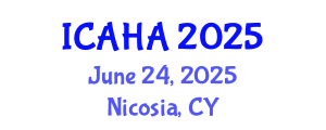 International Conference on Audiology and Hearing Aids (ICAHA) June 24, 2025 - Nicosia, Cyprus