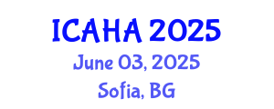 International Conference on Audiology and Hearing Aids (ICAHA) June 03, 2025 - Sofia, Bulgaria