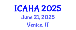 International Conference on Audiology and Hearing Aids (ICAHA) June 21, 2025 - Venice, Italy