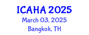 International Conference on Audiology and Hearing Aids (ICAHA) March 03, 2025 - Bangkok, Thailand