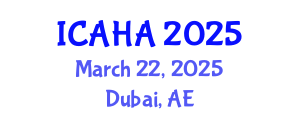 International Conference on Audiology and Hearing Aids (ICAHA) March 22, 2025 - Dubai, United Arab Emirates