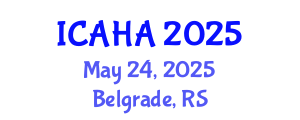 International Conference on Audiology and Hearing Aids (ICAHA) May 24, 2025 - Belgrade, Serbia