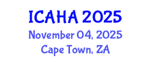 International Conference on Audiology and Hearing Aids (ICAHA) November 04, 2025 - Cape Town, South Africa