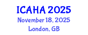 International Conference on Audiology and Hearing Aids (ICAHA) November 18, 2025 - London, United Kingdom