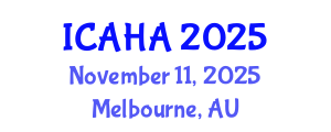 International Conference on Audiology and Hearing Aids (ICAHA) November 11, 2025 - Melbourne, Australia