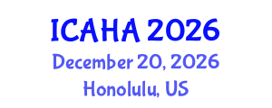 International Conference on Audiology and Hearing Aids (ICAHA) December 20, 2026 - Honolulu, United States International Conference on Audiology and Hearing Aids (ICAHA) December 20, 2026 - Honolulu, United States