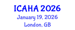 International Conference on Audiology and Hearing Aids (ICAHA) January 19, 2026 - London, United Kingdom International Conference on Audiology and Hearing Aids (ICAHA) January 19, 2026 - London, United Kingdom