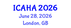 International Conference on Audiology and Hearing Aids (ICAHA) June 28, 2026 - London, United Kingdom