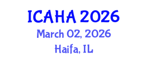 International Conference on Audiology and Hearing Aids (ICAHA) March 02, 2026 - Haifa, Israel International Conference on Audiology and Hearing Aids (ICAHA) March 02, 2026 - Haifa, Israel