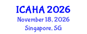 International Conference on Audiology and Hearing Aids (ICAHA) November 18, 2026 - Singapore, Singapore International Conference on Audiology and Hearing Aids (ICAHA) November 18, 2026 - Singapore, Singapore