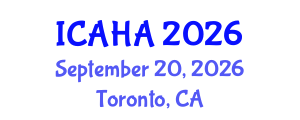 International Conference on Audiology and Hearing Aids (ICAHA) September 20, 2026 - Toronto, Canada