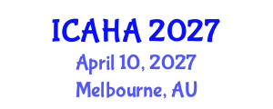 International Conference on Audiology and Hearing Aids (ICAHA) April 10, 2027 - Melbourne, Australia International Conference on Audiology and Hearing Aids (ICAHA) April 10, 2027 - Melbourne, Australia