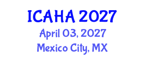 International Conference on Audiology and Hearing Aids (ICAHA) April 03, 2027 - Mexico City, Mexico International Conference on Audiology and Hearing Aids (ICAHA) April 03, 2027 - Mexico City, Mexico