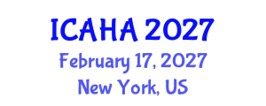 International Conference on Audiology and Hearing Aids (ICAHA) February 17, 2027 - New York, United States International Conference on Audiology and Hearing Aids (ICAHA) February 17, 2027 - New York, United States