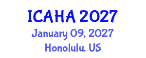 International Conference on Audiology and Hearing Aids (ICAHA) January 09, 2027 - Honolulu, United States International Conference on Audiology and Hearing Aids (ICAHA) January 09, 2027 - Honolulu, United States